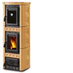 Стилна печка на дърва с облицовка от естествен камък от високо качествения производител La Nordica Extraflame - Италия