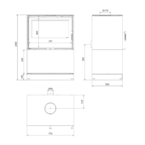 Печка на дърва Kratki KARI 80 – 12.0 kW