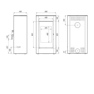 Печка на дърва Defro Home Solum