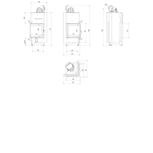 Ъглова камина Kratki MBN – 8.0 kW