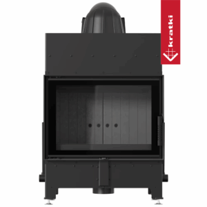 Камина на дърва за вграждане Kratki Floki – 8 kW Черен THERMOTEC