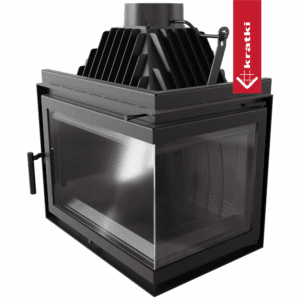 Ъглова камина на дърва за вграждане Kratki Simple – 15.0 kW