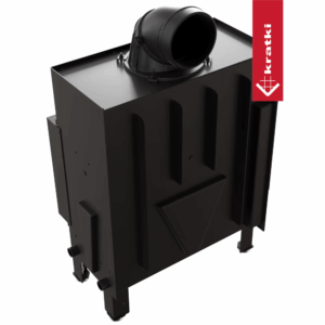 Ъглова камина за вграждане на дърва Kratki Floki – 8~12 kW