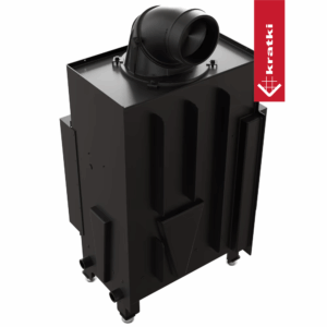 Ъглова камина за вграждане на дърва Kratki Floki – 8~12 kW